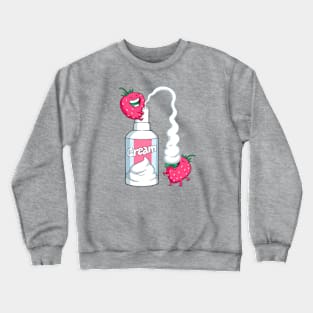 Strawberries with cream Crewneck Sweatshirt